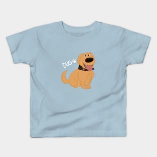 Dug the Dog WITH TEXT Kids T-Shirt